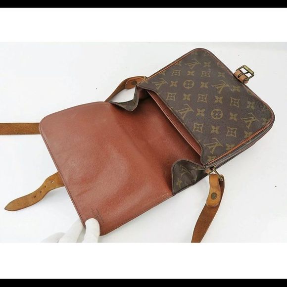 C2: 100% Authentic LOUIS VUITTON Cartouchiere MM Monogram Shoulder Bag Purse - Picture 7 of 13